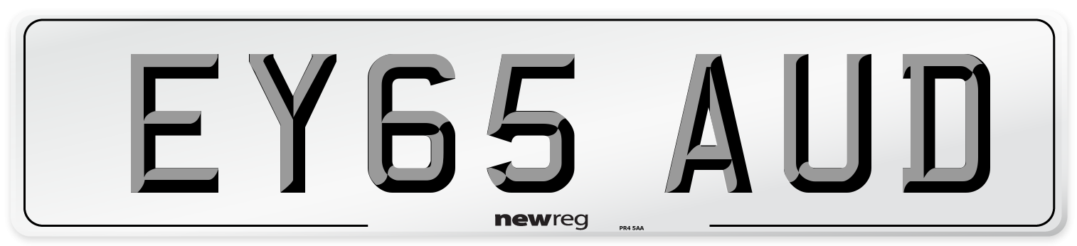 EY65 AUD Number Plate from New Reg
